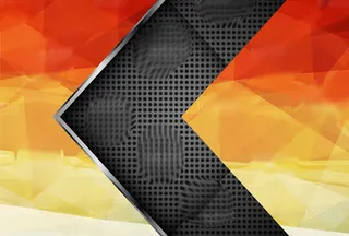 黄橙色金属不锈钢背景素材