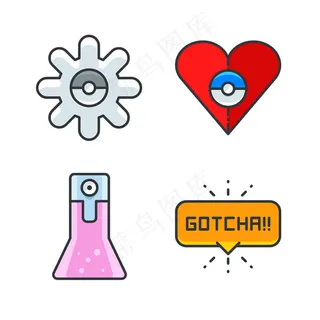 填充线性icon图标素材