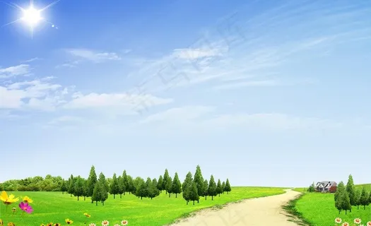 乡村风景图片