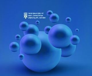 矢量3D球体背景05