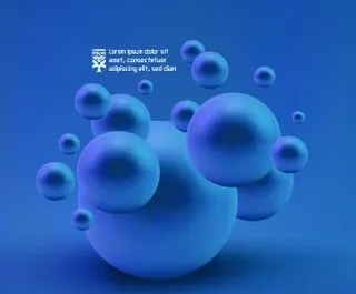 矢量3D球体背景05