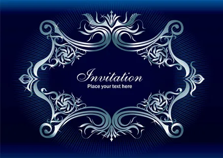 欧式题目花纹蓝色底