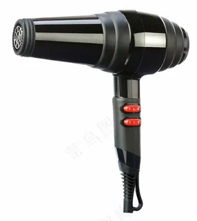 黑色电吹风 发廊专用干发器 时尚 大功率 舒适手感 吹风机