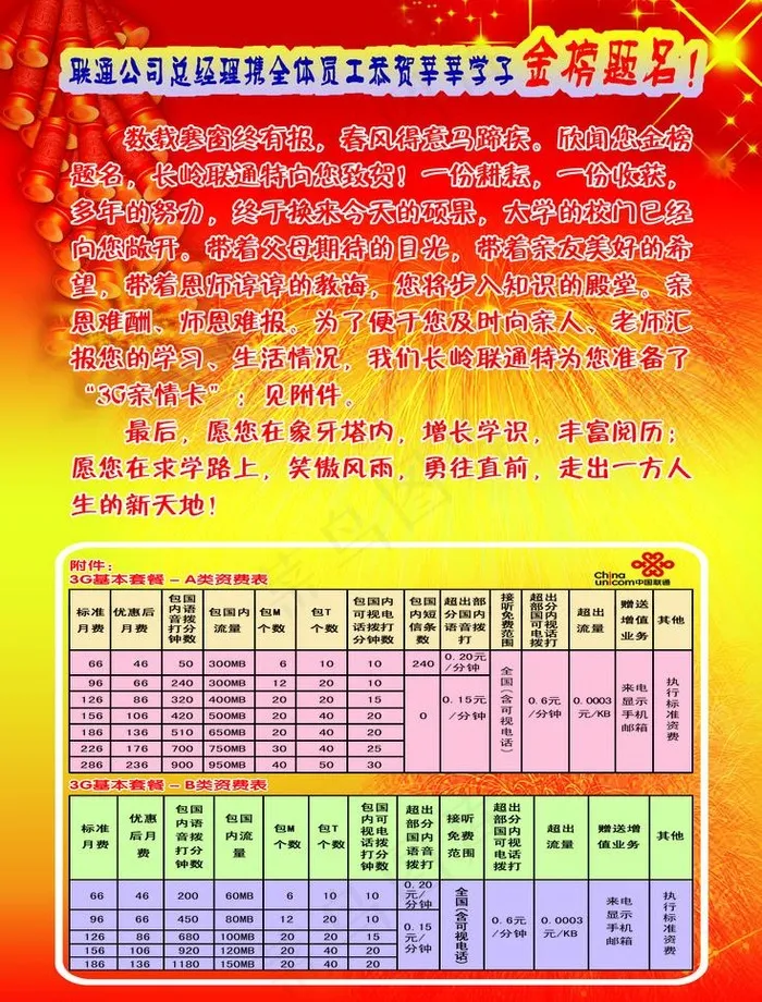 联通宣传图片(2256X3142(DPI:300))psd模版下载