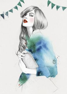 渐变色女装设计图