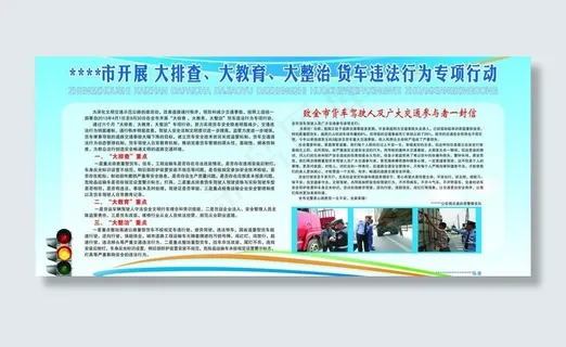 交通展板图片