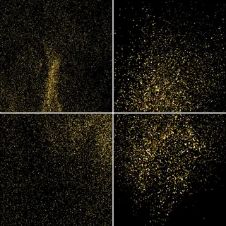 黑夜星空金色粒子背景矢量