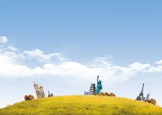 word分层秋游小报旅游手抄报电子...