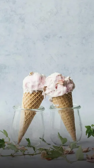 甜筒高清摄影图片