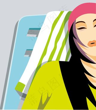 矢量时尚人物插画