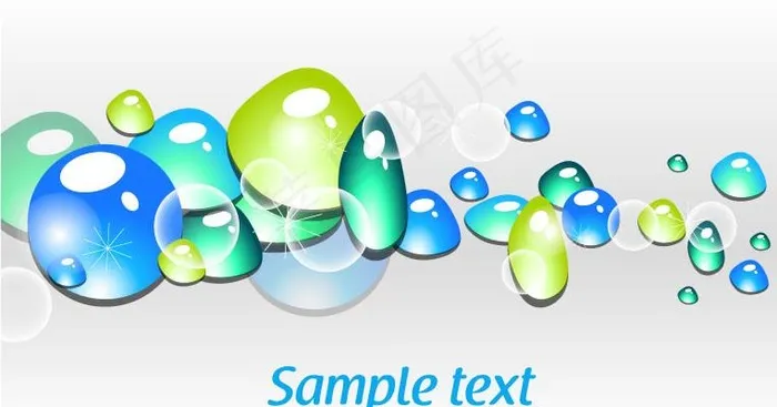 时尚动感水珠水滴图片eps,ai矢量模版下载