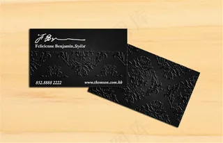 黑色高档名片