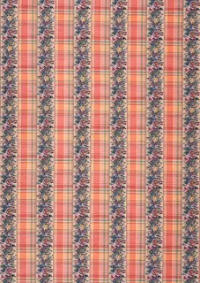 方格精致花朵底纹