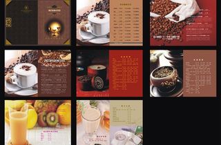 酒水单 咖啡厅菜谱 茶单 奶茶图片