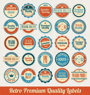 复古的优质标签