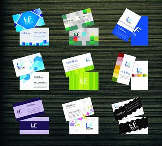 简洁名片设计矢量素材