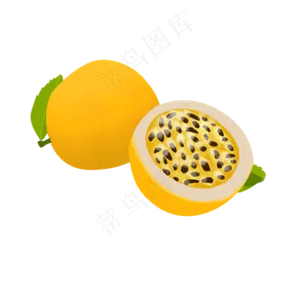 手绘水果系列之噪点扁平风格切开