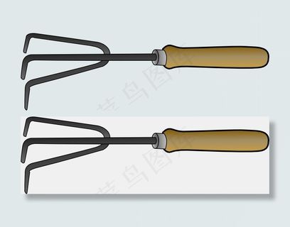 园艺叉子的剪辑艺术