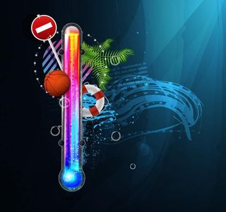 休闲度假墨迹背景图片