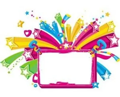 粉红色的框架向量