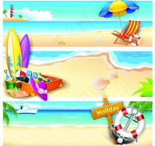 夏日旅游卡片名片图片