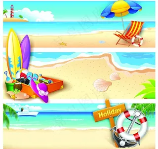 夏日旅游卡片名片图片