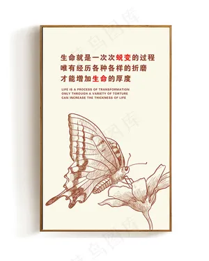 企业办公室励志挂画展板