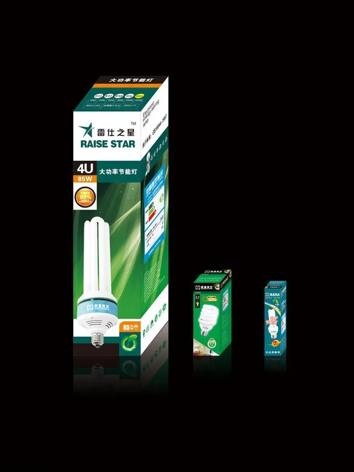 节能灯包装图片cdr矢量模版下载