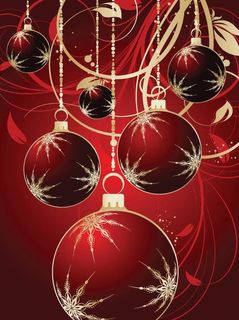 欧式花纹圣诞球图片