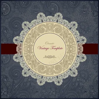 精美印度花纹底纹背景矢量素材