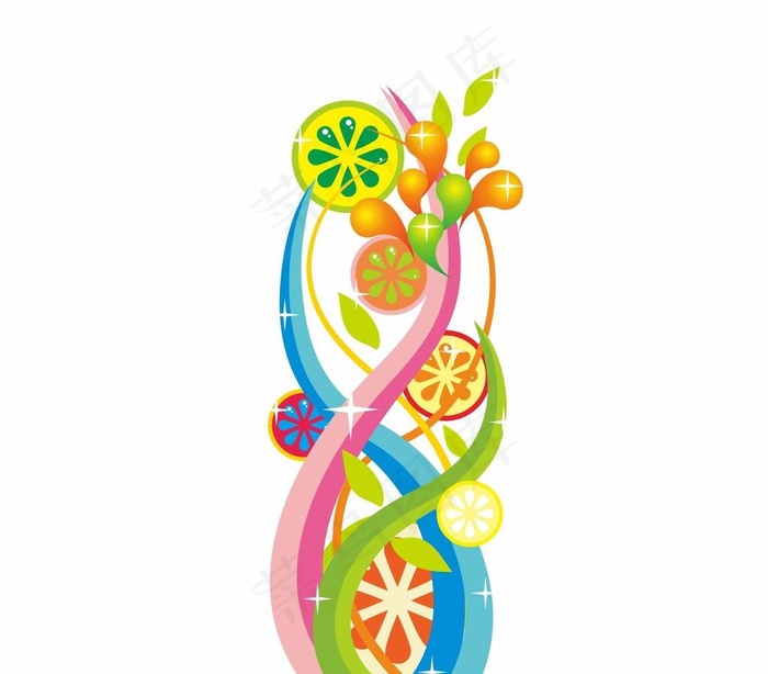 矢量糖果花纹图片