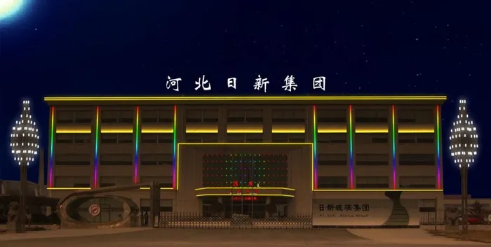 楼体亮化psd模版下载
