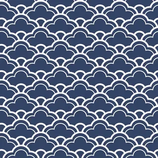 中国中式和风民族风格蓝色花纹瓷器手绘背景底纹图案矢量图片素材