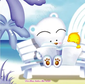 小熊在看书卡通cd包图片 小熊在看书卡通cd包图片