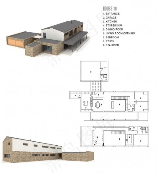宏伟的现代建筑3D模型