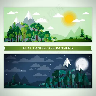 萌萌卡通元素手绘可爱背景素材