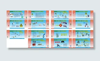 安全生产展板模板