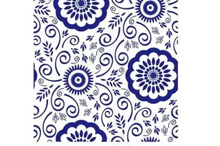 青花矢量素材 青花模图片