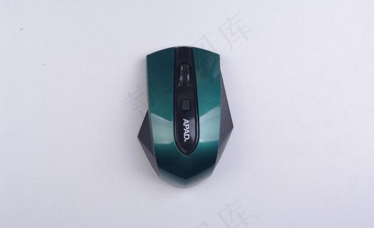 绿色鼠标特写图片