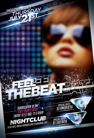 潮流派对夜店海报PSD素材