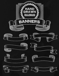 欧式复古丝带横幅图片