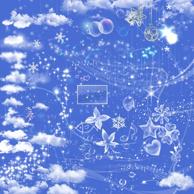 透明烟雾和气泡(6000X6000(DPI:254))psd模版下载