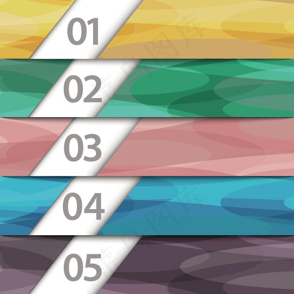 多彩数字banner矢量素材eps,ai矢量模版下载