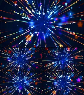 五星放射光明线条Led视频素材 五星放射光明线条Led视频素材