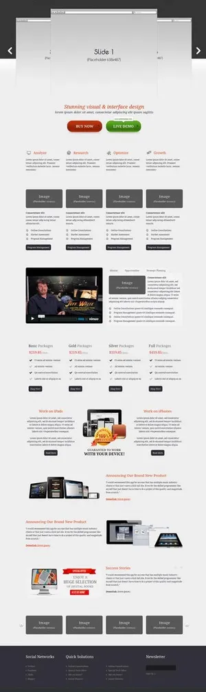 企业产品网站html5 css3