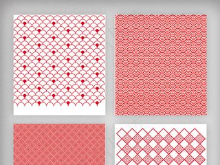 淘宝天猫中国新年花纹背景素材