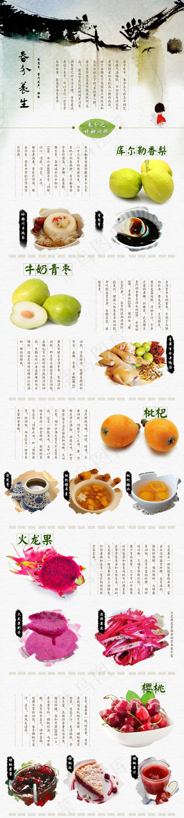 中国风水果首页psd模版下载