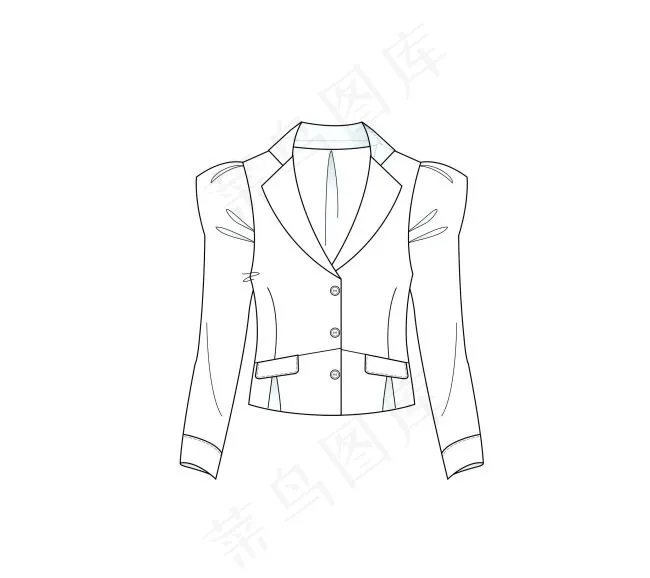 女性服装cdr矢量模版下载