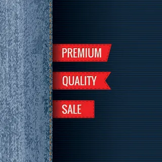 高端牛仔裤网店页面矢量素材