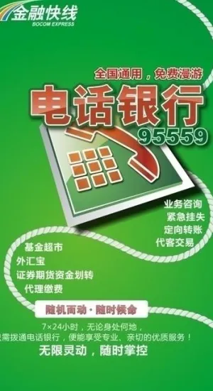 交通银行电话银行图片